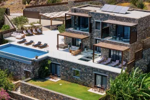 Award Design Villa Dimitra with Ocean Views, close to Elounda