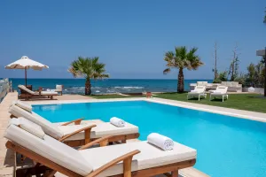 Seafront Luxury Property Hersonissos villa with Heated Pool