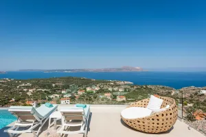 Escape to Luxury Villa Kaela, a Designer Retreat with Heated Infinity Pool, BBQ & Breathtaking Chania Sunsets
