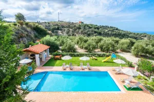 Family villa Laga in Rethymno with Children's Play Area, amazing Sea Views