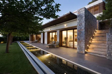  villa at night