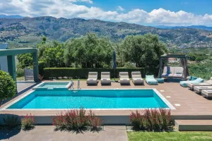 All Around View Mythic Olive Villa, Luxury, Privacy & Seclusion, only 5’ from Chania Centre and Beach