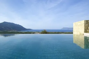 A luxury private villa Symphony on the hillside near Kissamos in Chania, fully equipped with all the mod cons