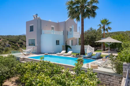  villa exterior with pool