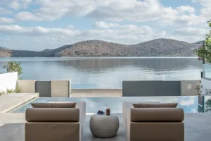 This stylish new Crete luxury Villa Mimaze in Elounda is ideal for family and friends