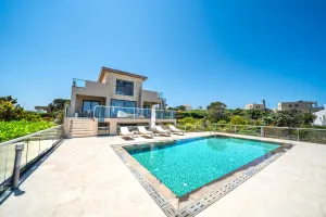 This trendy new villa Poseidon One in Chania is fitted with all the mod cons for a luxury holiday.