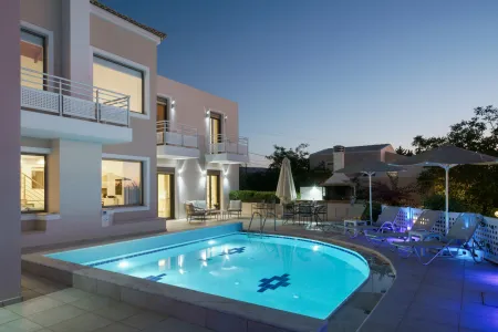  villa at night