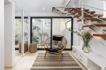 indoor seating area