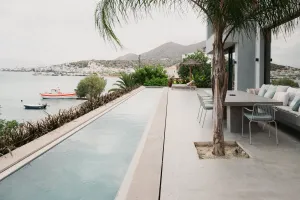 Seafront Villa Elounda Gulf Sunrise with private pool, the perfect destination for a relaxing holiday