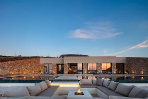 Dionysos Boutique Villa: Luxury Retreat with Two Heated Pools and Stunning Sunset Views Near Chania, Crete
