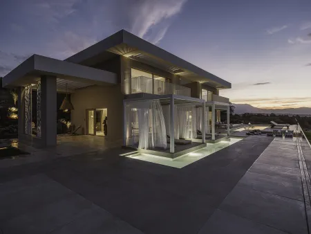  villa at night