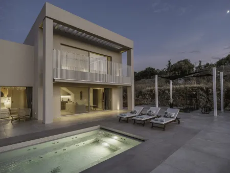 villa at night