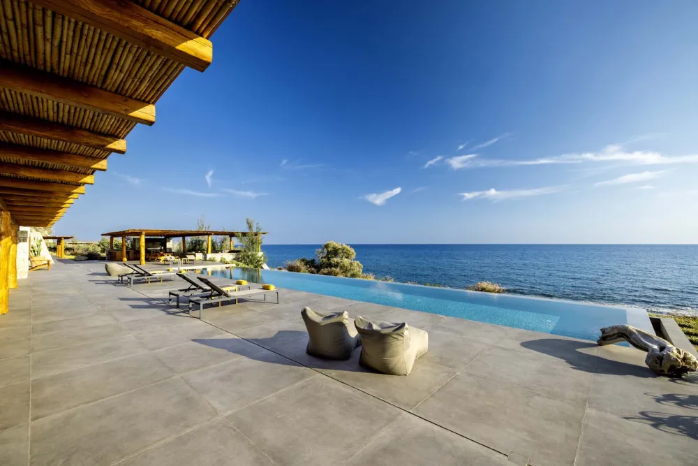   Pool area with sea view
