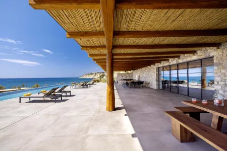  Coastal view from villa terrace near the pool