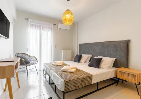   twin bedroom with chair