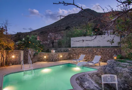  pool at night