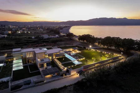  Villa complex at night