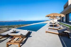New Luxury Villa Yasmin with Heated Pool & Sea Views in Chania, Crete