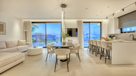   Main Villa Open Plan Living Room and Kitchen