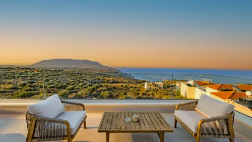  Outdoor seating with sea view