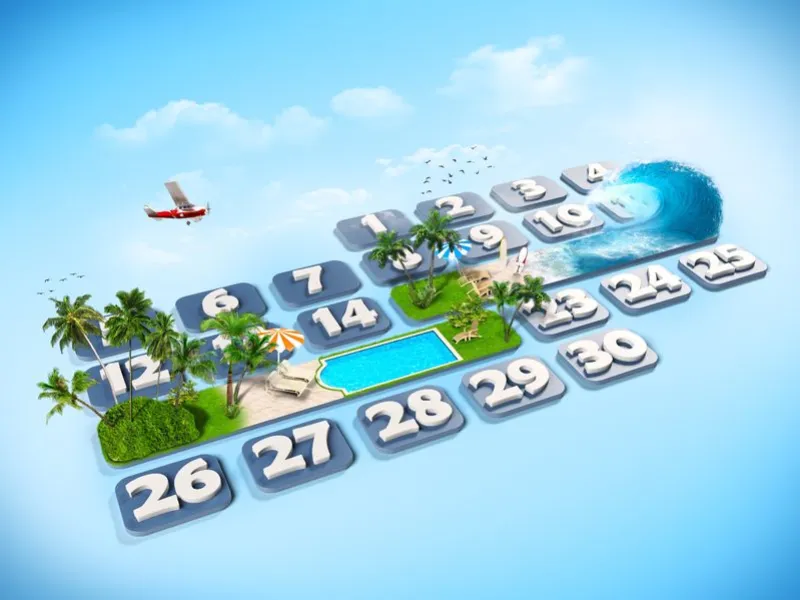 Reisekalender (Wie man die Stereotypen auflöst und interessante Dinge tut)