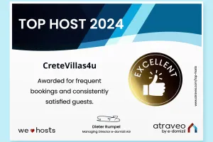 CreteVillas4u Wins Prestigious Top Host Competition 